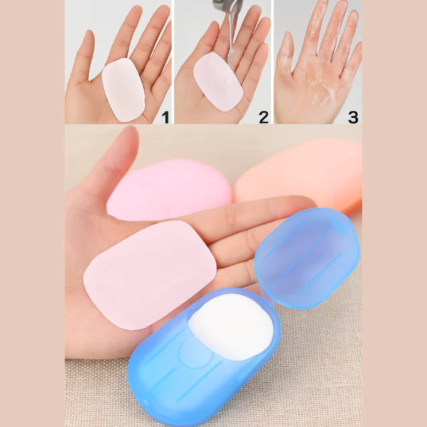 Travel Soap Sheet Paper – Lightweight Disposable Hand Soap for Travel- ( Pack of 3 )