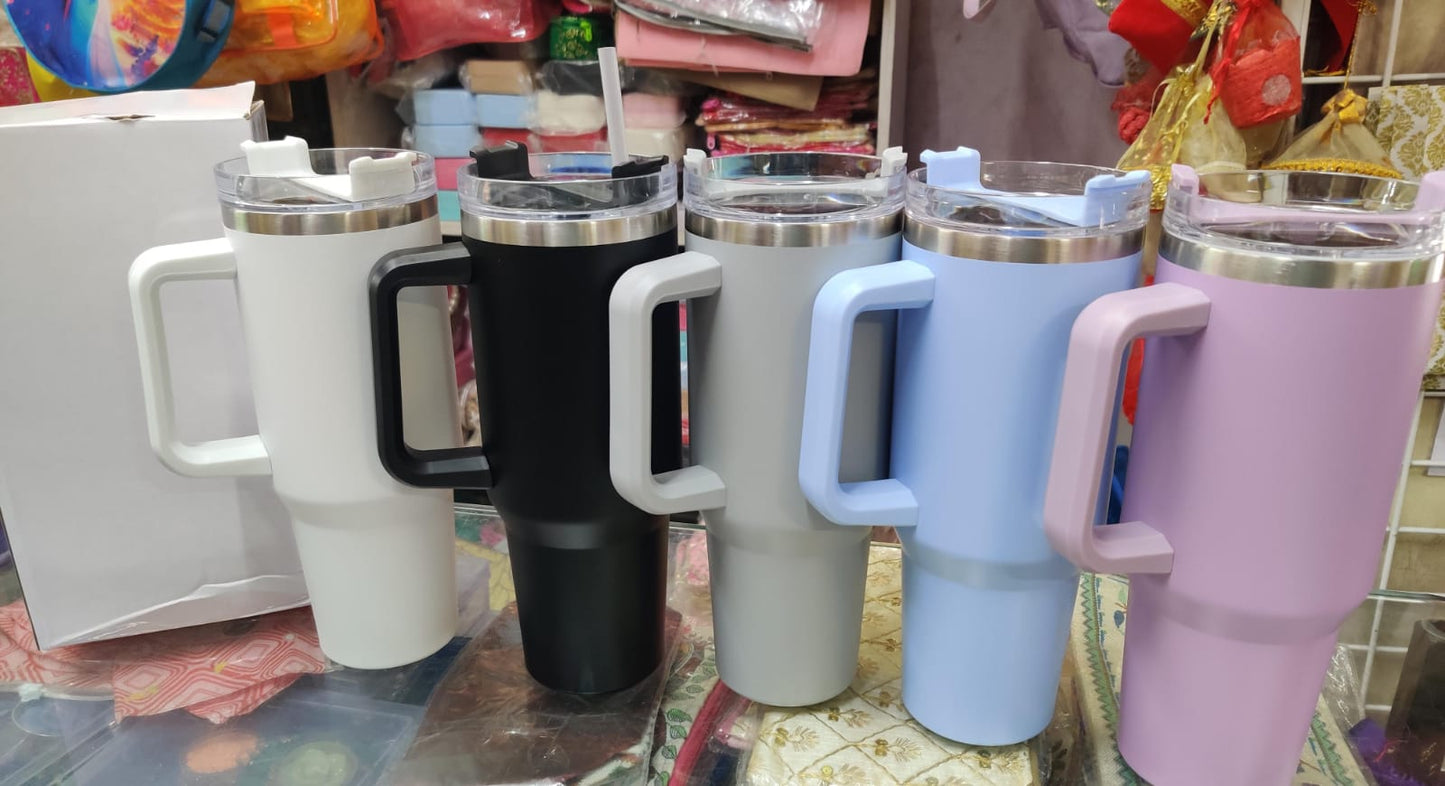 Travel Coffee Mug with lid - Large coffee Tumbler cups 1200ml (Random Colour)
