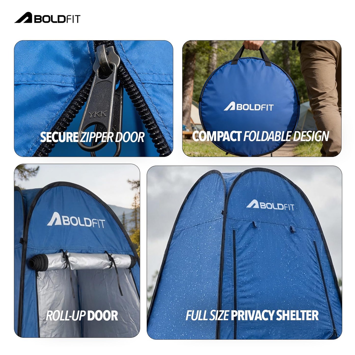 Instant Pop-Up Privacy Tent for Camping & Travel, Waterproof Portable Changing Room, Shower & Toilet Tent with UV Protection, Foldable Outdoor Shelter for Beach, Hiking & Camping Use