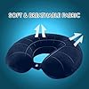Premium Neck Pillow Eye Mask Combo Airplane Travel Pillow with Comfortable Velvet Sleeping Eyemask Head Rest Pillow (Random Neck Pillow with Eye Mask)