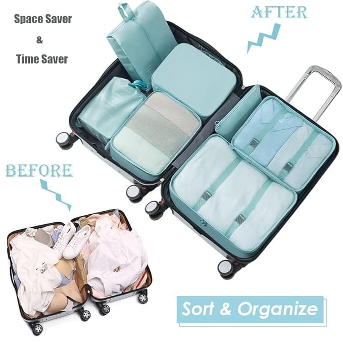 7 in 1 Travel Bag (Random Color)