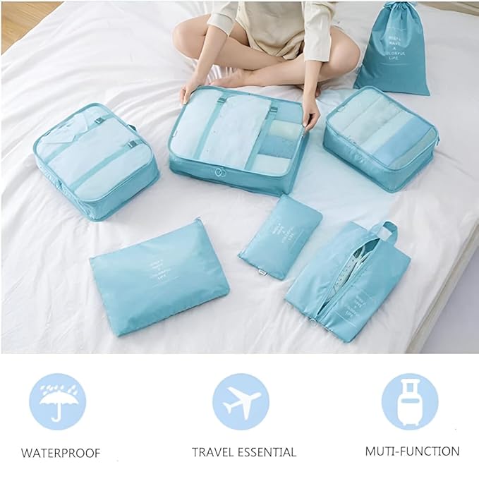 7 in 1 Travel Bag (Random Color)