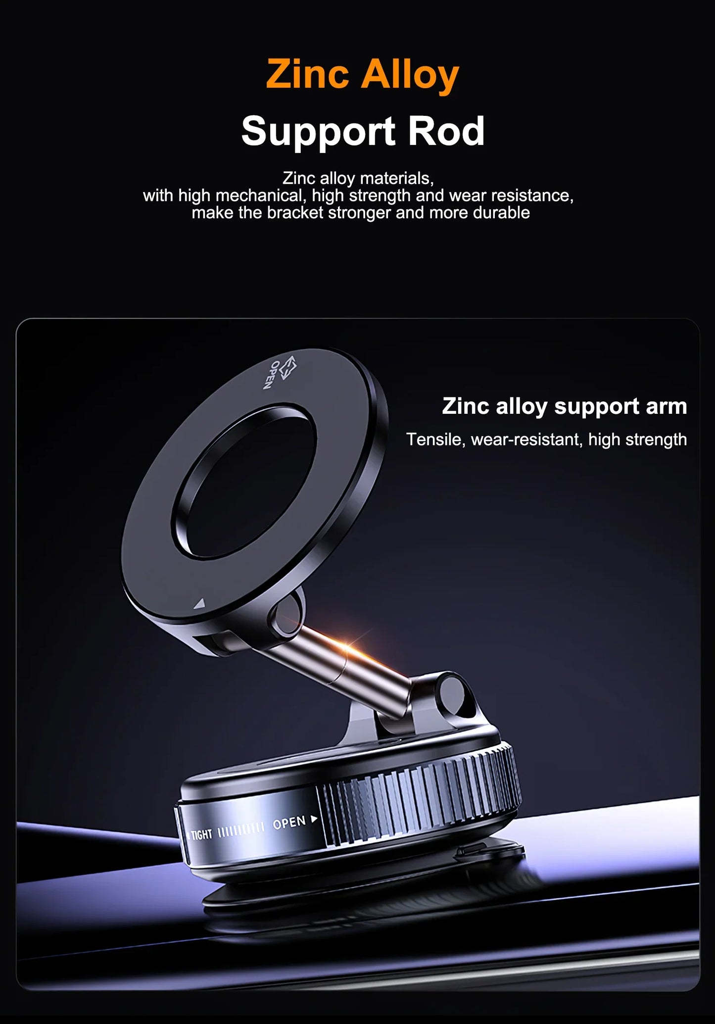 Vacuum Suction Magnetic Bracket Phone Holder