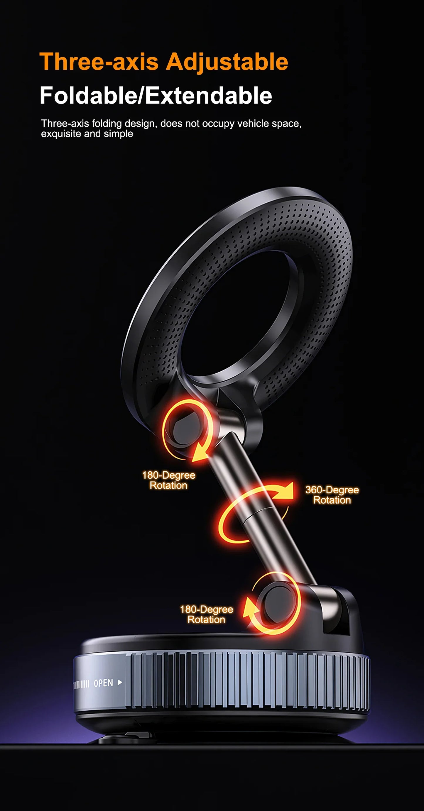 Vacuum Suction Magnetic Bracket Phone Holder