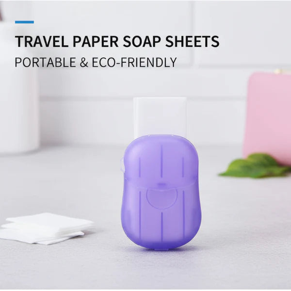Travel Soap Sheet Paper – Lightweight Disposable Hand Soap for Travel- ( Pack of 3 )