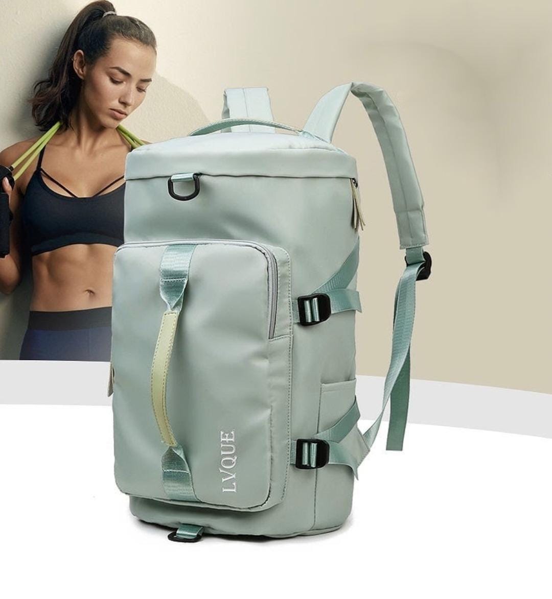 Travel Duffel Bags with Shoe Compartment &amp; Dry Wet Separated Storage Pocket, Waterproof Fitness Workout Tote Yoga Handbag for Unisex