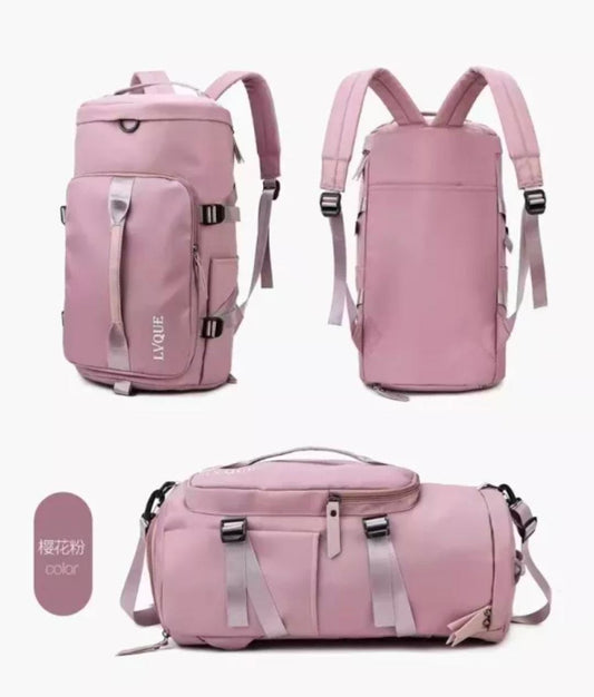 Travel Duffel Bags with Shoe Compartment &amp; Dry Wet Separated Storage Pocket, Waterproof Fitness Workout Tote Yoga Handbag for Unisex