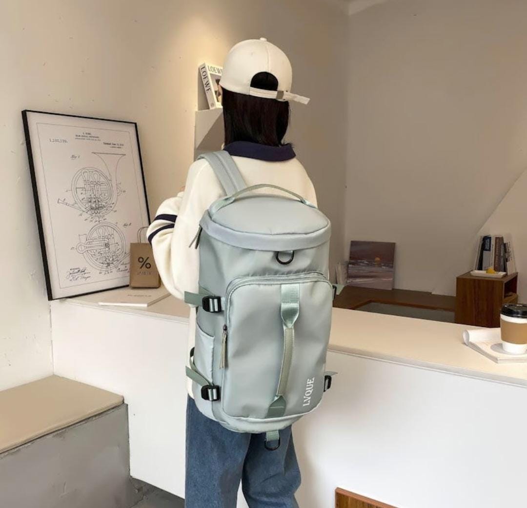 Travel Duffel Bags with Shoe Compartment &amp; Dry Wet Separated Storage Pocket, Waterproof Fitness Workout Tote Yoga Handbag for Unisex