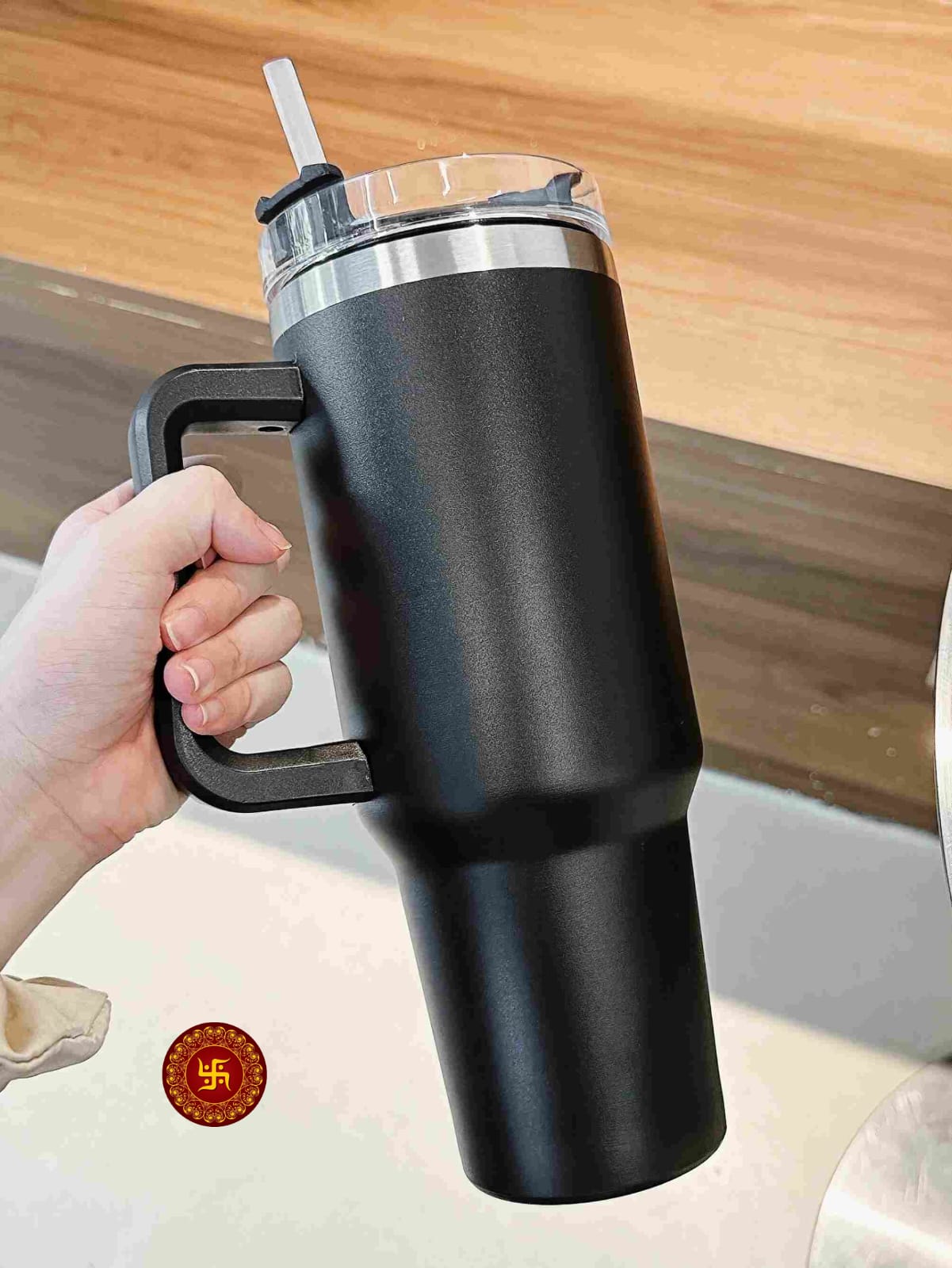 Travel Coffee Mug with lid - Large coffee Tumbler cups 1200ml (Random Colour)