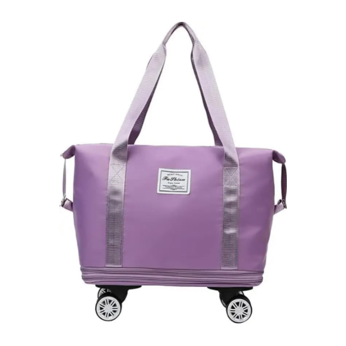 Duffel Trolley Bag with Wheels – Expandable & Foldable Travel Luggage Bag (Lightweight & Durable)